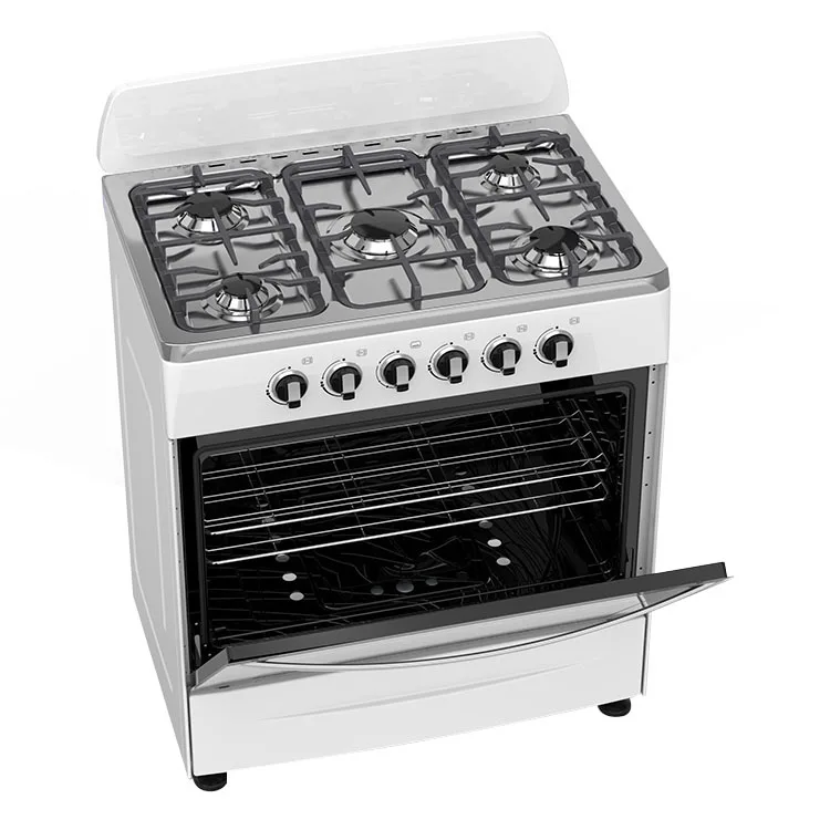 Changhong factory oem custom made high quality household freestanding 5 burner gas cooker with oven and grill