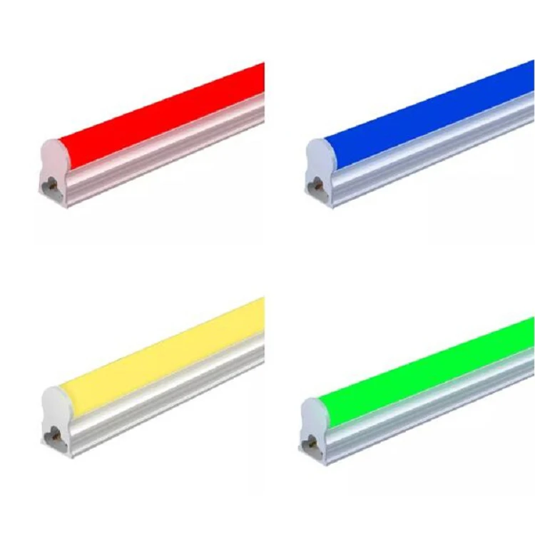 T8 светодиодные трубки RGB 2ft 3ft 4ft G13 интегрированный DC 24V AC85-265V цвет светло-адаптер Пульт дистанционного управления