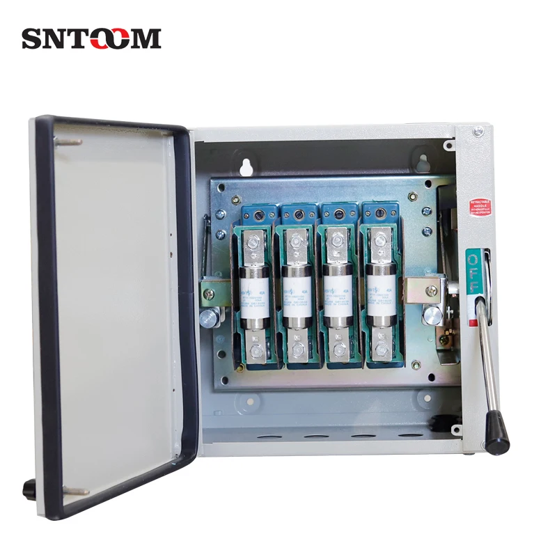 160/250/400/630A Rain proof Closed type Iron Case Fuse Load Switch for Industrial Commercial Power
