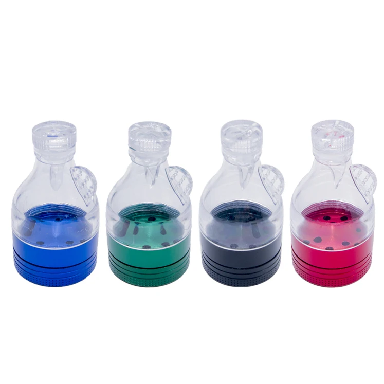 GA112003 portable mini grinder aluminum 40 mm plastic funnel metal tobacco herb grinders