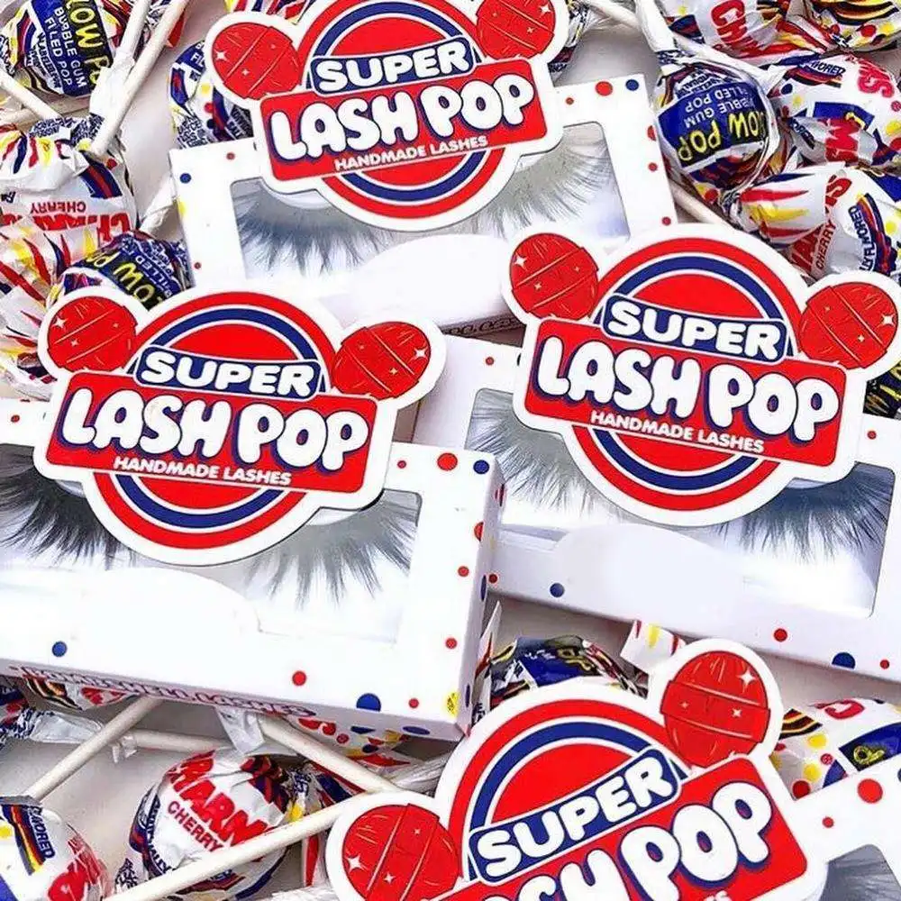 eyelash candy packaging 	 lash false drag queen lashes