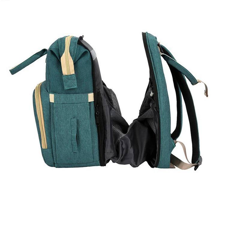 Fast Dispatch Diaper Baby Travel Bag  with Folding Crib Large Waterproof Mommy Nappy Backpack Travel Nursing