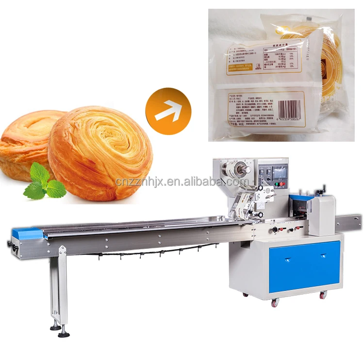 Horizontal Automatic Pillow Flow packing machine Sugar/ Biscuits /chocolate/vegetable small Packaging Machine