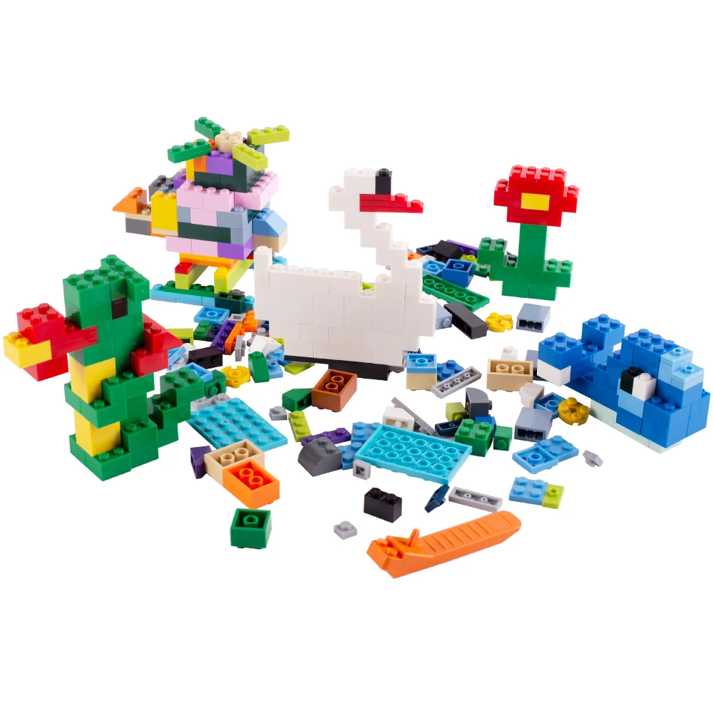 MOC creative educational kids toys 32x32 bottom plate free assembling 1000pcs small particle bricks building blocks sets