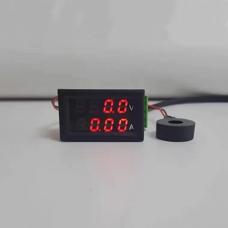 AC 50-500V Digital LCD Voltmeter Ammeter 10A 50A 220V Voltage Current Meter Tester Detector Dual Digital Voltmeter