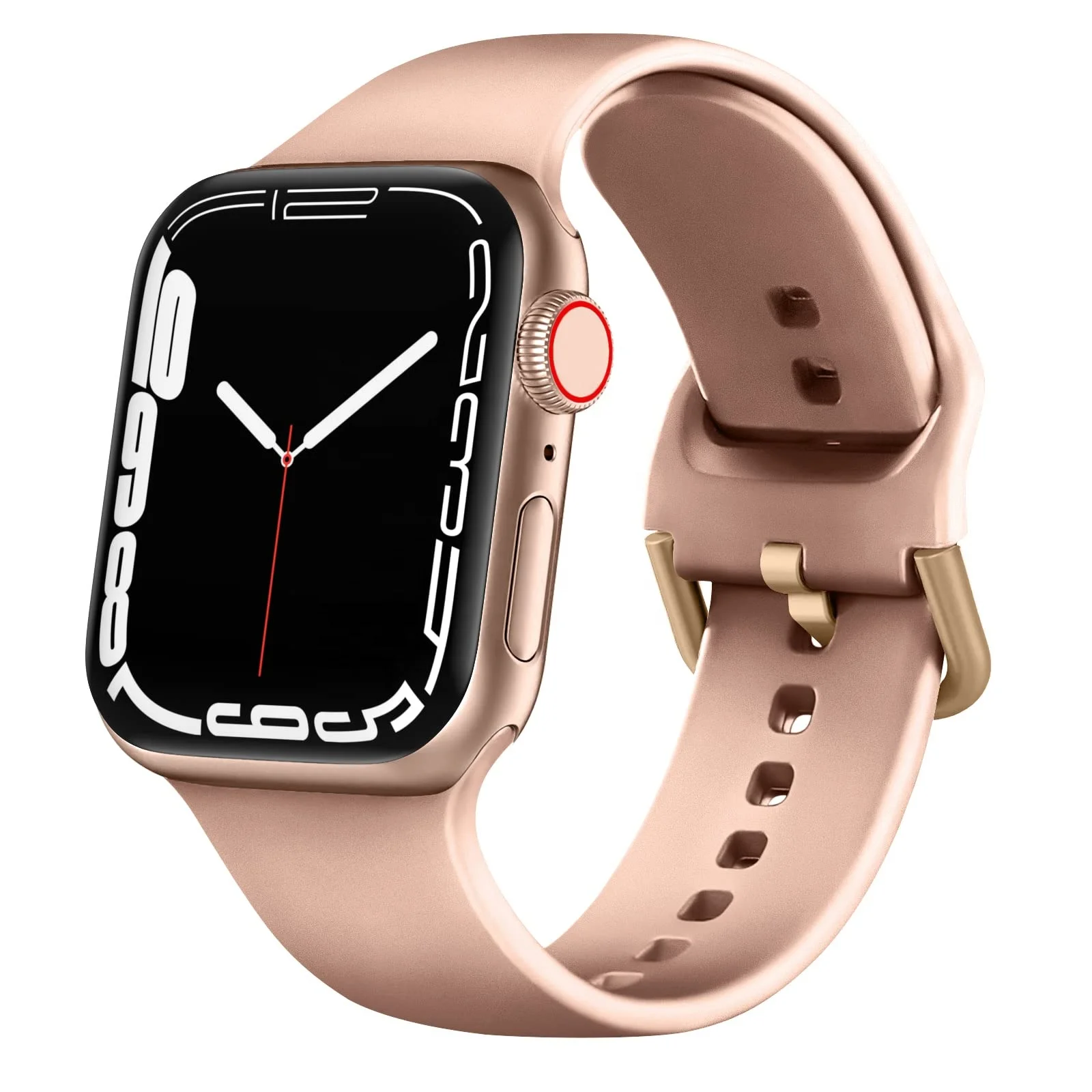 Sport Band Compatible for Apple Watch Ultra Bands 49mm 45mm 44mm 42mm Soft Silicone Wristbands Replacement Strap