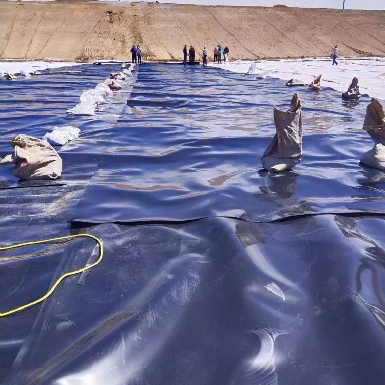 0.2mm-3mm HDPE LDPE LLDPE PVC Smooth Textured  geomembrane