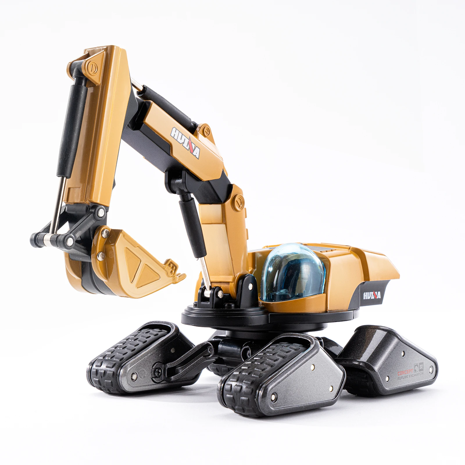 I9 Conceptual Alloy Diecast Static Model Huina 1703 1:50 Excavator Mini Excavator Toy Simulation Engineering Digger Truck
