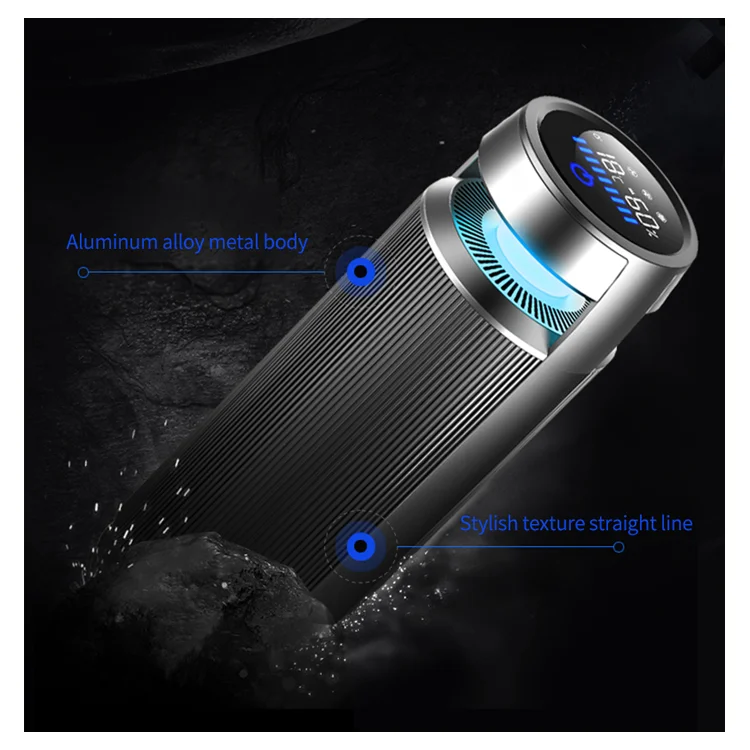 High Grade Portable Smart HEPA Filter Ionizer Touch Aluminum Alloy Cup Inventions Sensor Air Cleaner For Car Home
