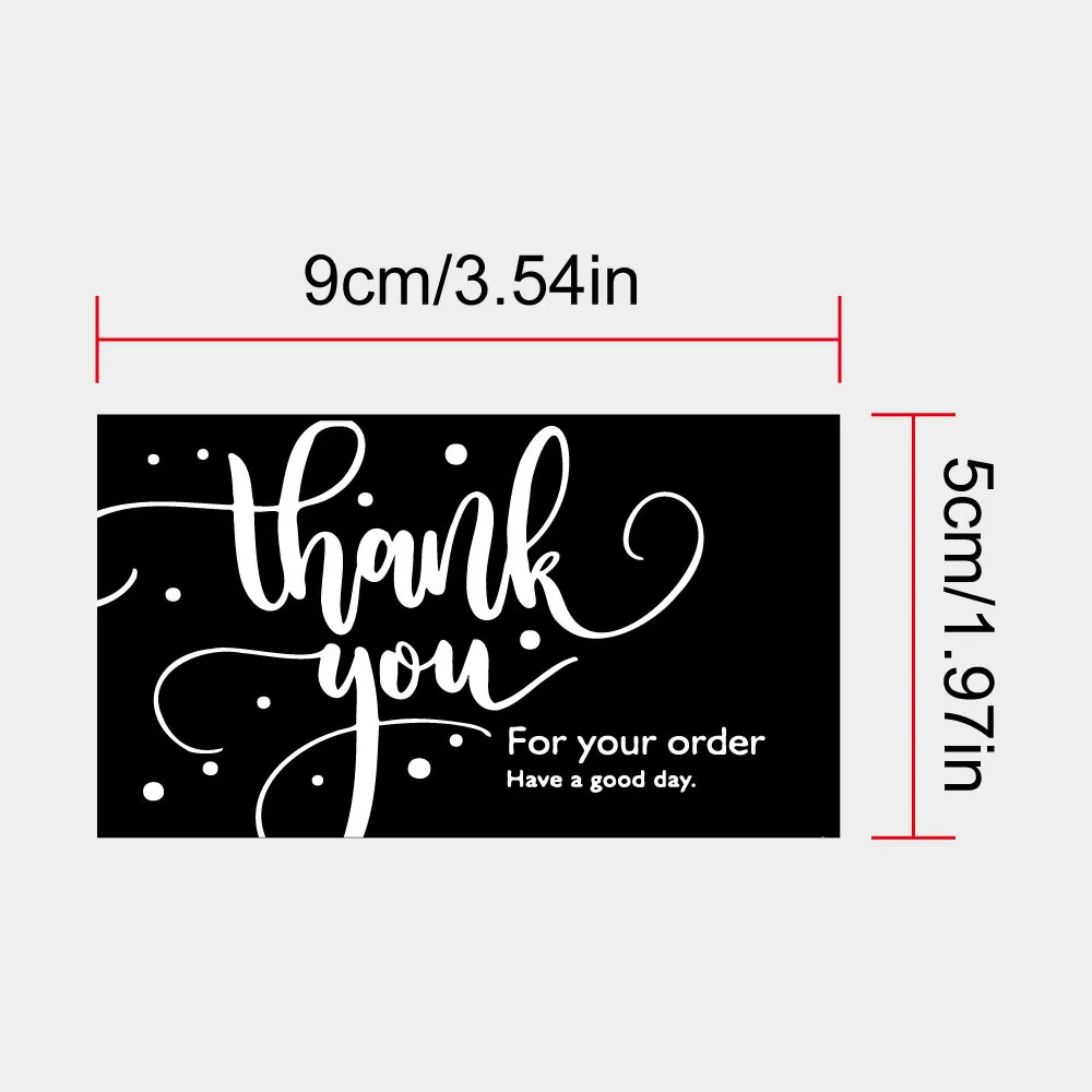 Personalized custom logo name design full color printing paper greeting thank you u order card for small business with logo