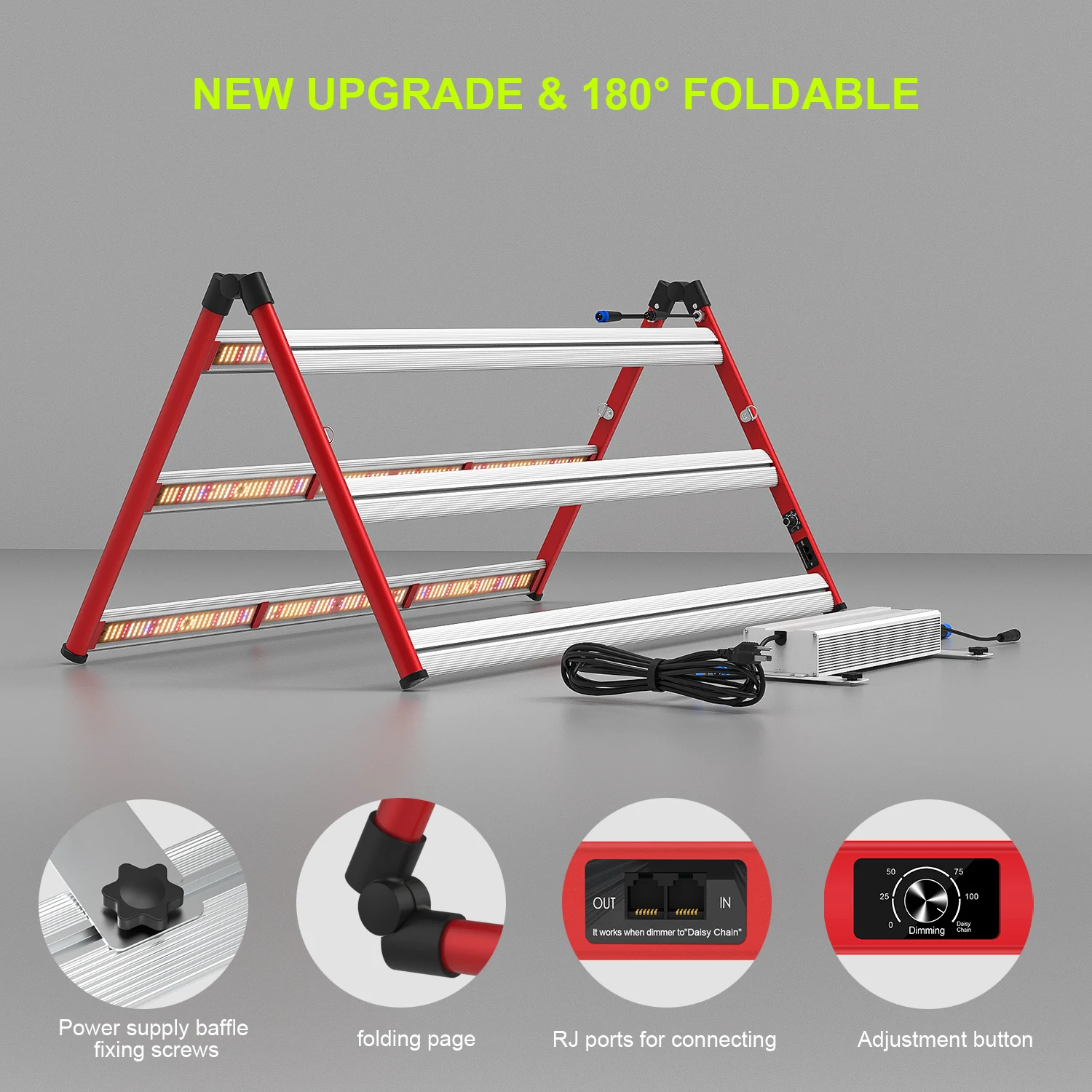 AGLEX 600W Full Spectrum Hydroponic Lamp LED Grow Light Bar for Tent Plant Growing Replacing Hps Grow Light
