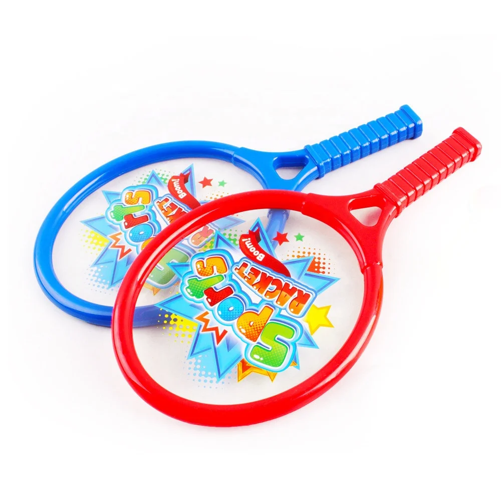 Custom Cheap Kids Outdoor Sport Training Game Toy Small Tennis Racket with Badminton and Plastic Ball