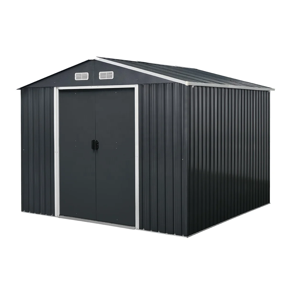 10x8ft steel structure warehouse garden house self storage building sheds