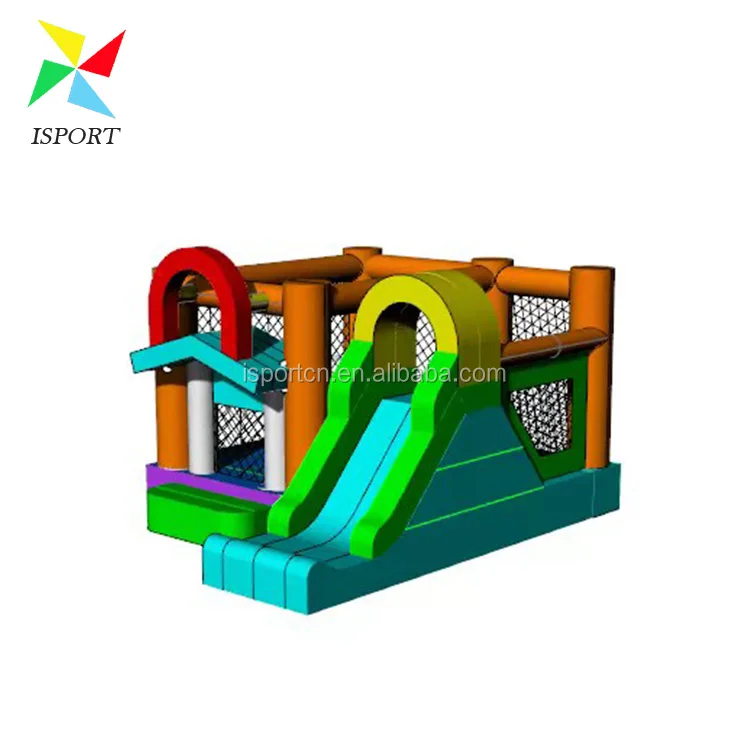 2018 Hot sale commercial jumping bouncer house combo jumpoline inflatable bouncy castle with water slide