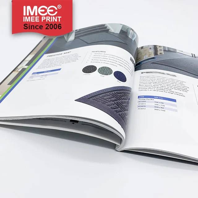 IMEE Eco-friendly offset printing cardboard cover catalog certificate diploma service