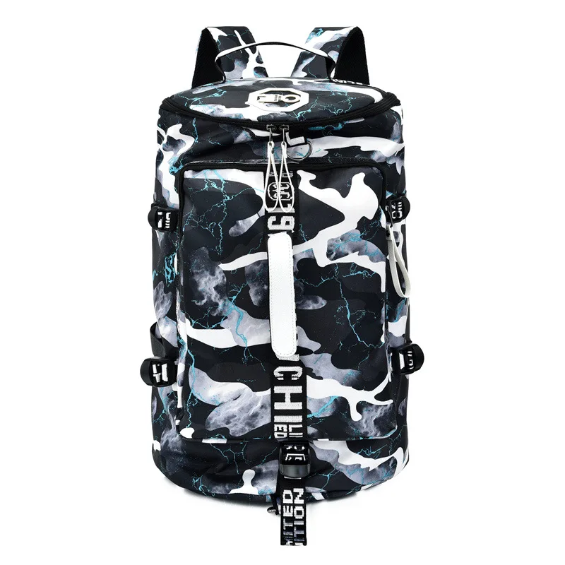 New large capacity Backpack Customized Sports Cylinder Bag  Hand-held Travel Bag
