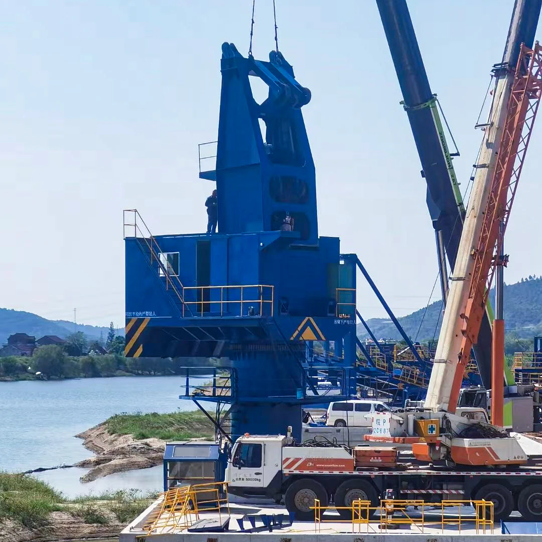 40T Mobile Offshore Portal Crane Harbour Crane Hydraulic Pedestal Portal Crane