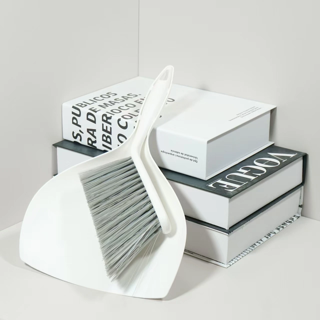Mini Brush and Dustpan Set, Pack of 2 ,White Blue