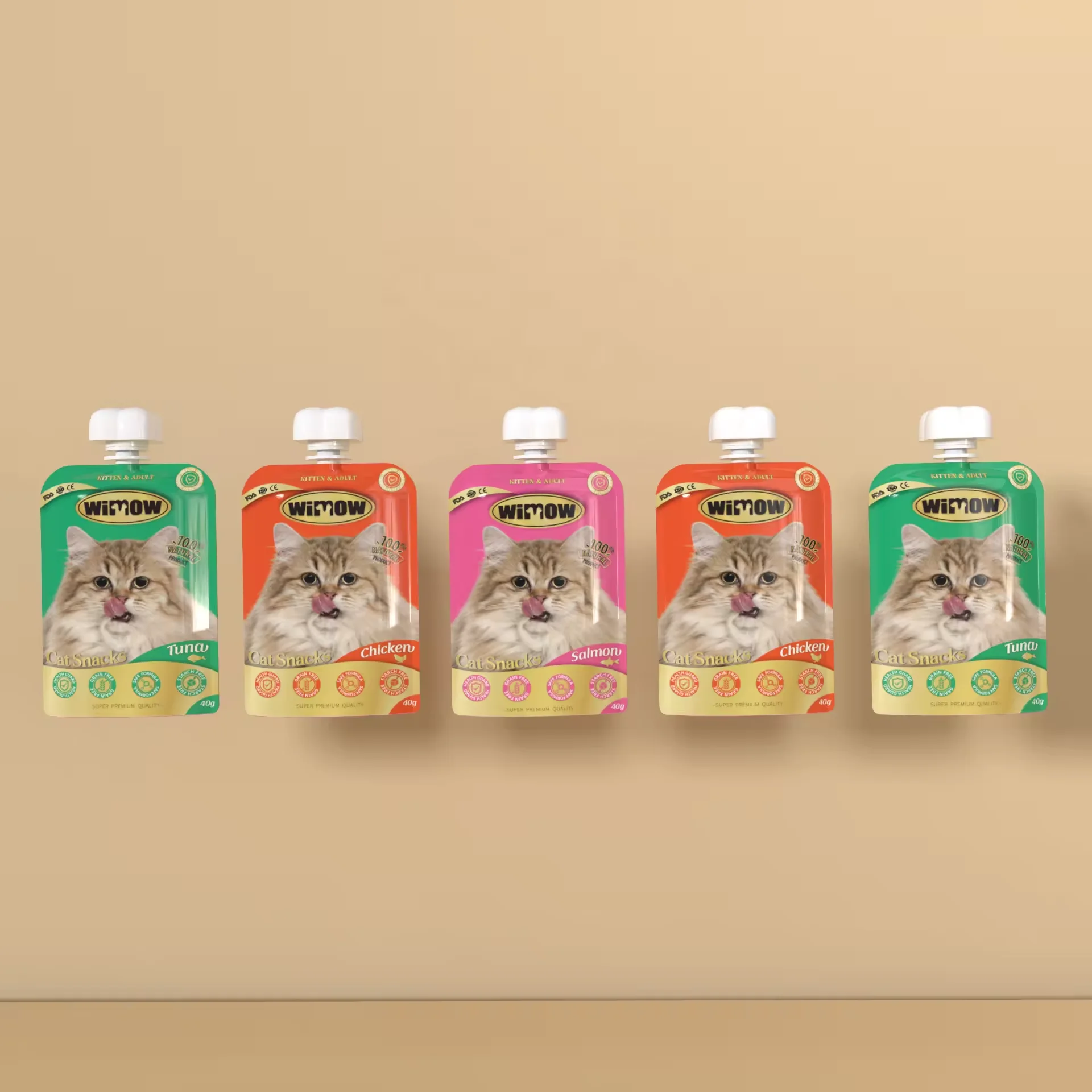 Manufacturer   Cat Wet Food Treats Cat Food Pet Food Chicken Salmon Tuna 3 flavors