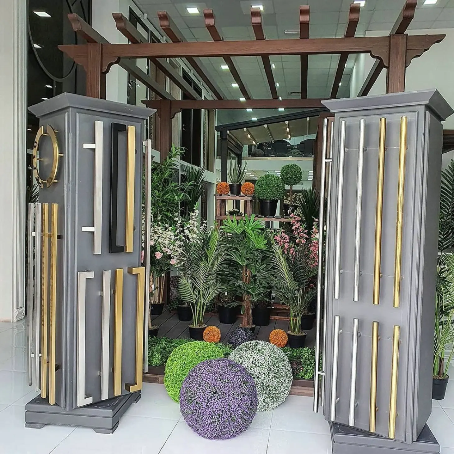 Stainless Steel Hardware Sliding Pull H Type Handles Interior Shower Bathroom Glass Door Handle