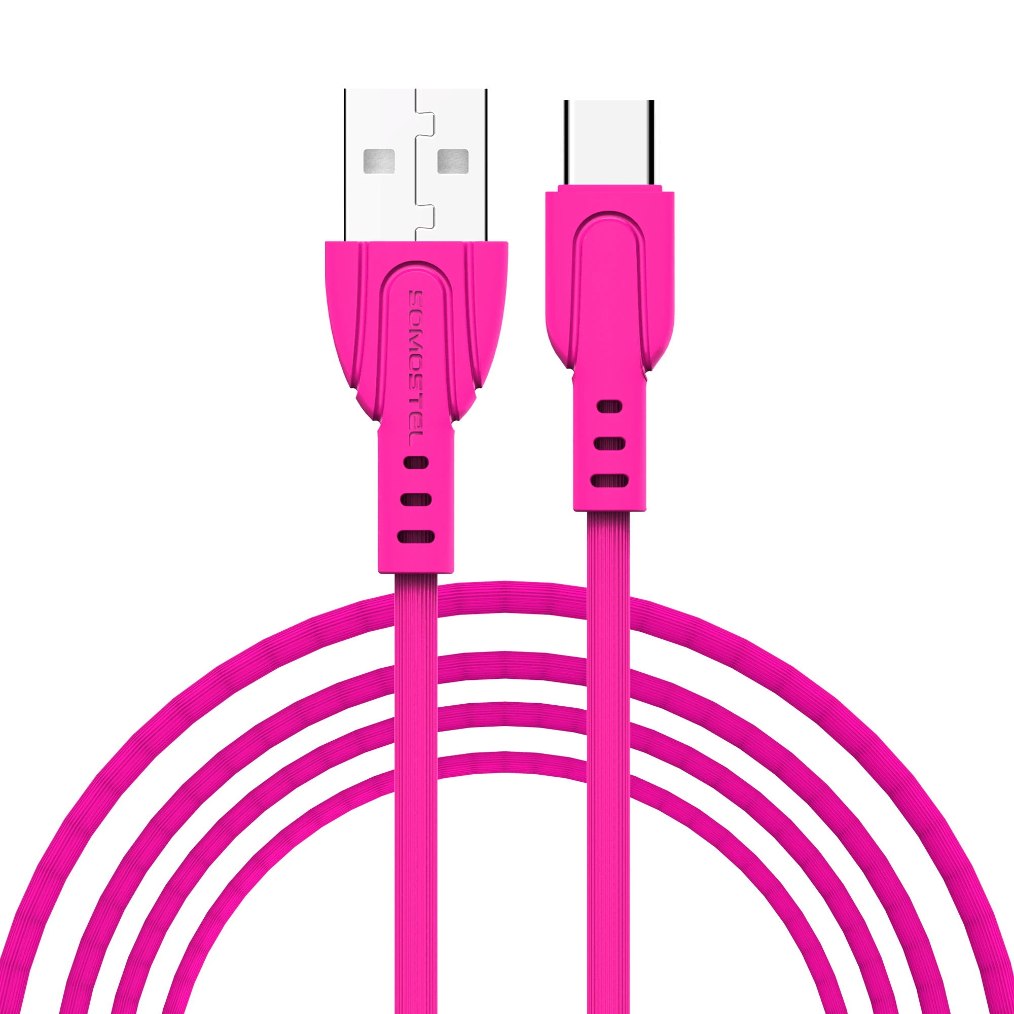Factory Price 2.1A Mobile USB Cable Durable PVC Fast Charging USB to Type C Micro V8 IPH Port Charge Cable