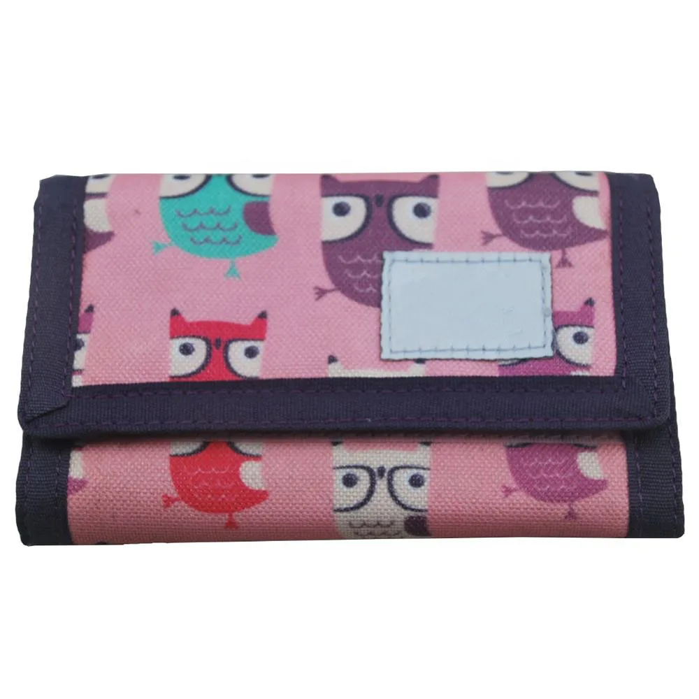 Best selling polyester cute girl wallets and fashion purse kids wallet