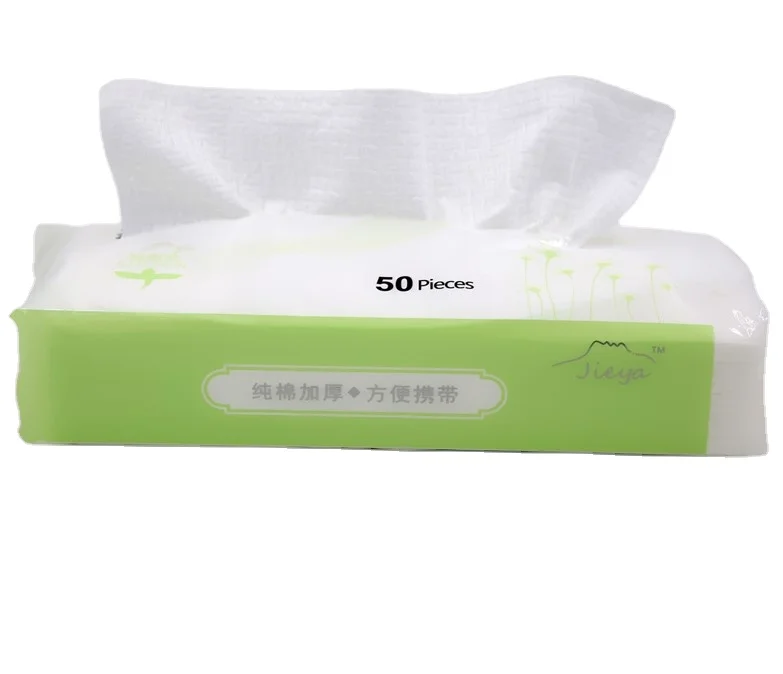 Factory wholesale custom Viscose embroidered towel disposable face towel