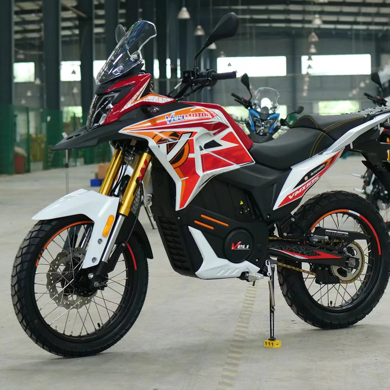 Lowest factory direct price EV Moto max speed 125km/h 72v 58ah 12kw adults Electric Off-Road adv Motorcycle for VELIMOTOR VMX10S
