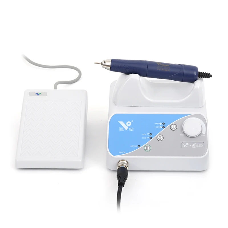 Nail Drill Machine Professional Equipment 50W YCA500+Q9 Electric Manicure Drill for Pedicure Gel Polish Removal 50000PRM