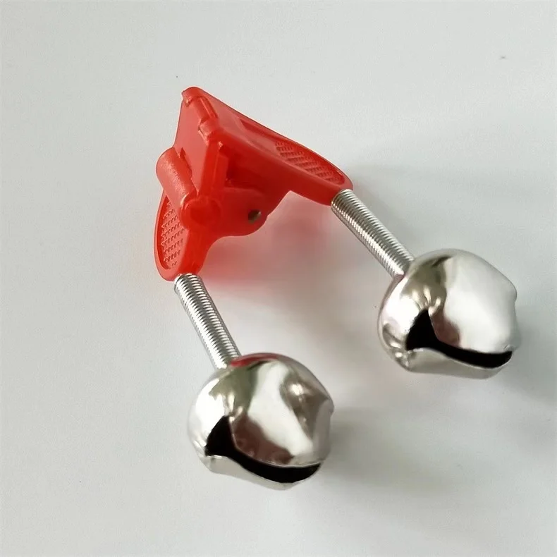 2024 New Arrival Finely Processed Bells Ring Colorful Plastic Fishing Rod Bite Alarms Clamp Tip Clip Accessory Outdoor Fishing