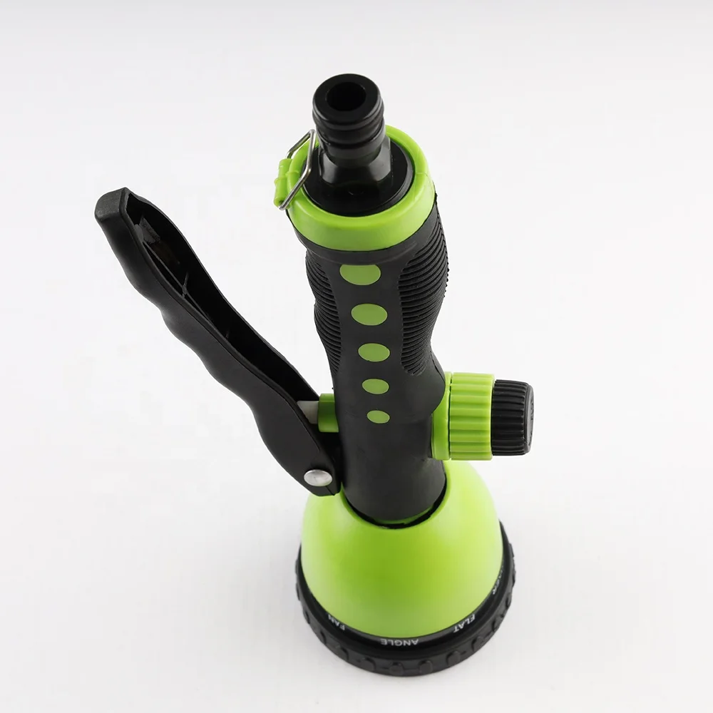 JS garden spray gun 10 pattern plastic water nozzle pressure for hose