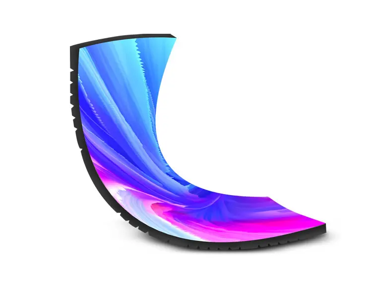 Flexible LED Display, Creative soft led display, HD  LED display manufacturer indoor p2 LED screen for shopping mall