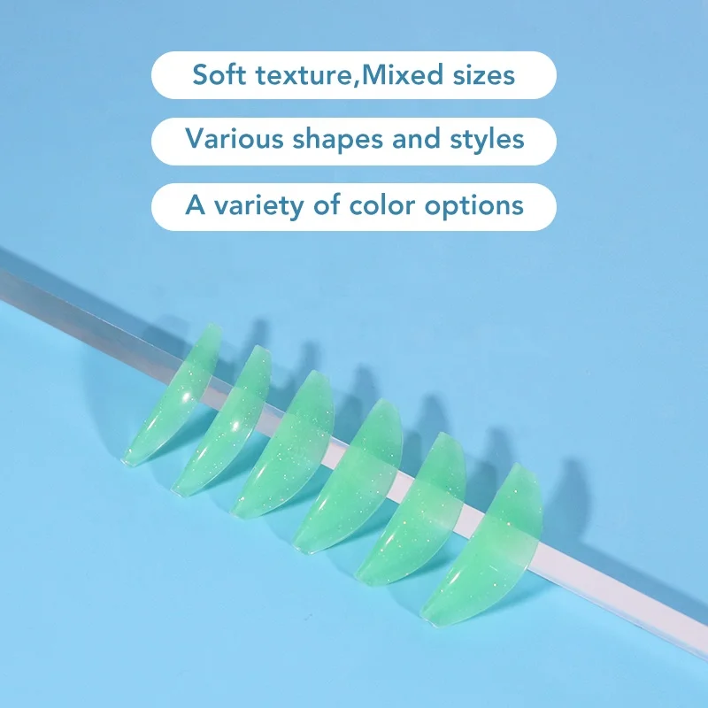 Translucent Eyelash Perm Shield Soft Lash Lift Silicone Pad Reusable Glue free Self Sticky Lash Lifting Rod Lash Perming shields