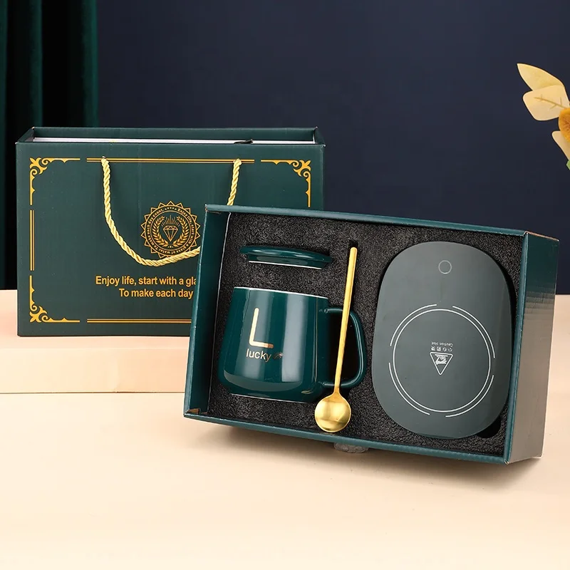 electric cup cupporcelain mugs coffee coaster ceramic mug warmer with 55 degree thermostat intelligent heat porcelain cup