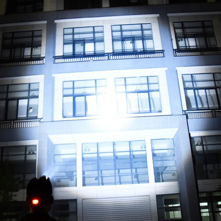 Самый мощный суперъяркий водонепроницаемый налобный фонарь 5000 лм дальнего действия для кемпинга 5 T6 светодиодный налобный фонарь перезаряжаемый налобный фонарь