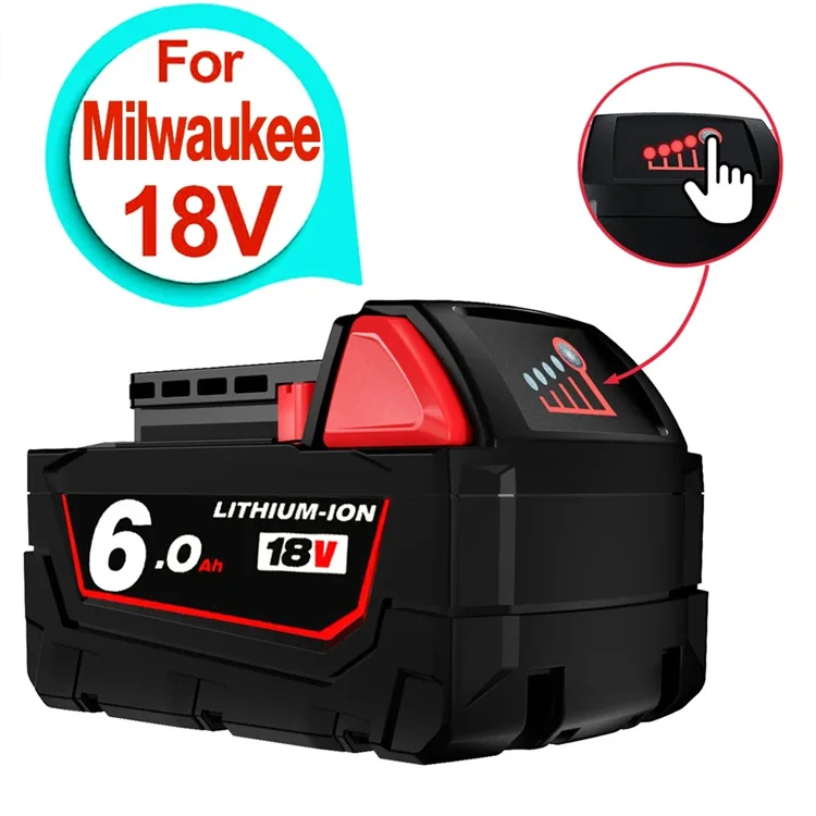 Замена высокой емкости 9ah 18 В для Milwaukees литий-ионная батарея Беспроводная упаковка