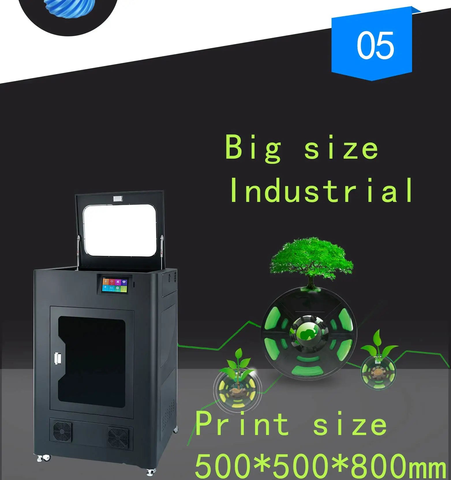 
Flythinking 100% quality guarantee after-sale guarantee full steel large printing size metal enclosed manufacturer 3d printer 
