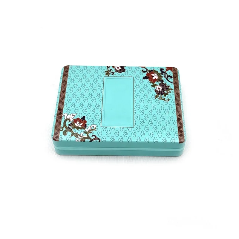 Hot selling metal cigarette tin box rectangular mini tin box packaging with hinge mint candy metal tin rectangular box