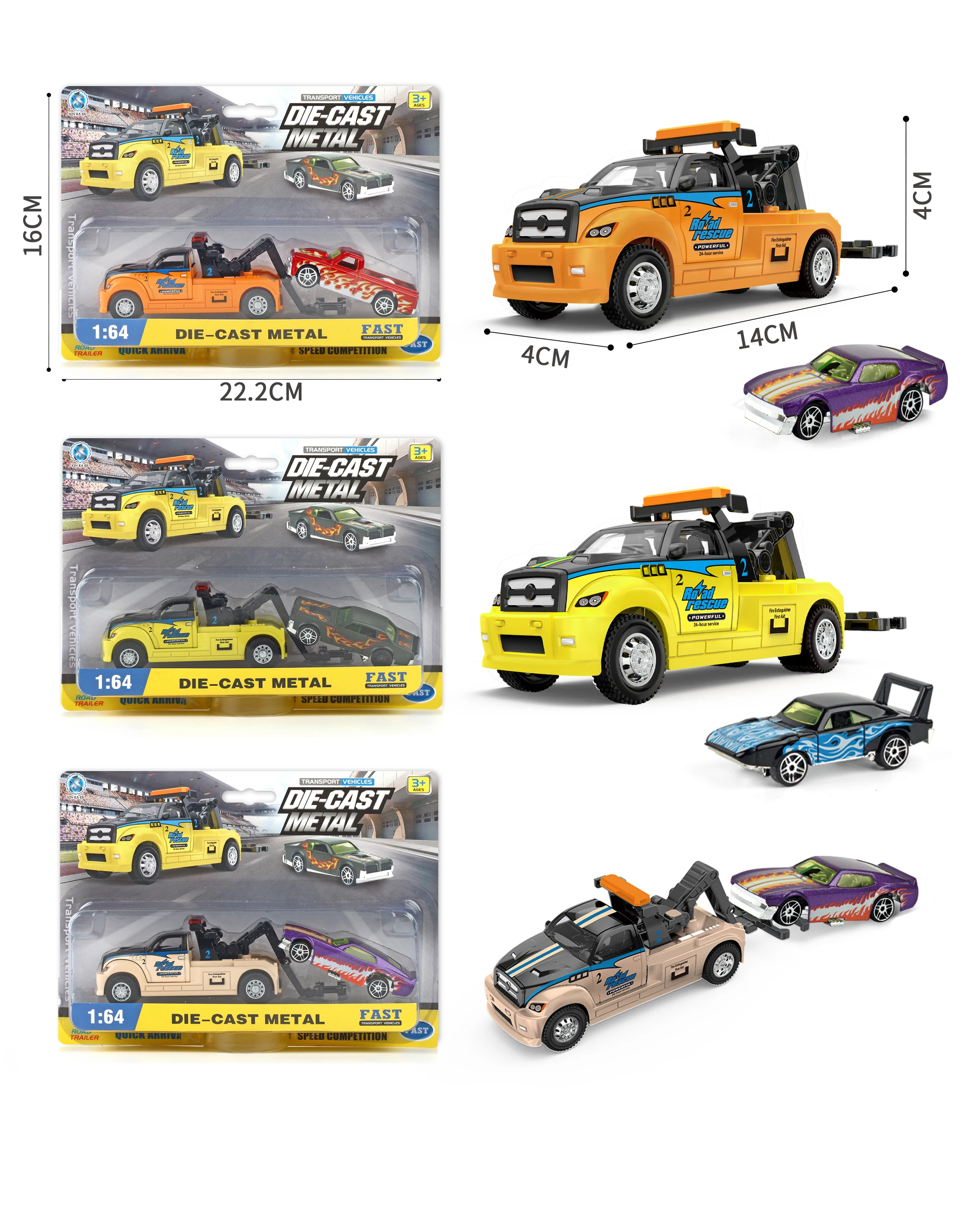 Diecast Alloy Truck Toy Car Model Removable Engineering Transport Container Lorry Vehicle With Light Pull Back Toy For Boys