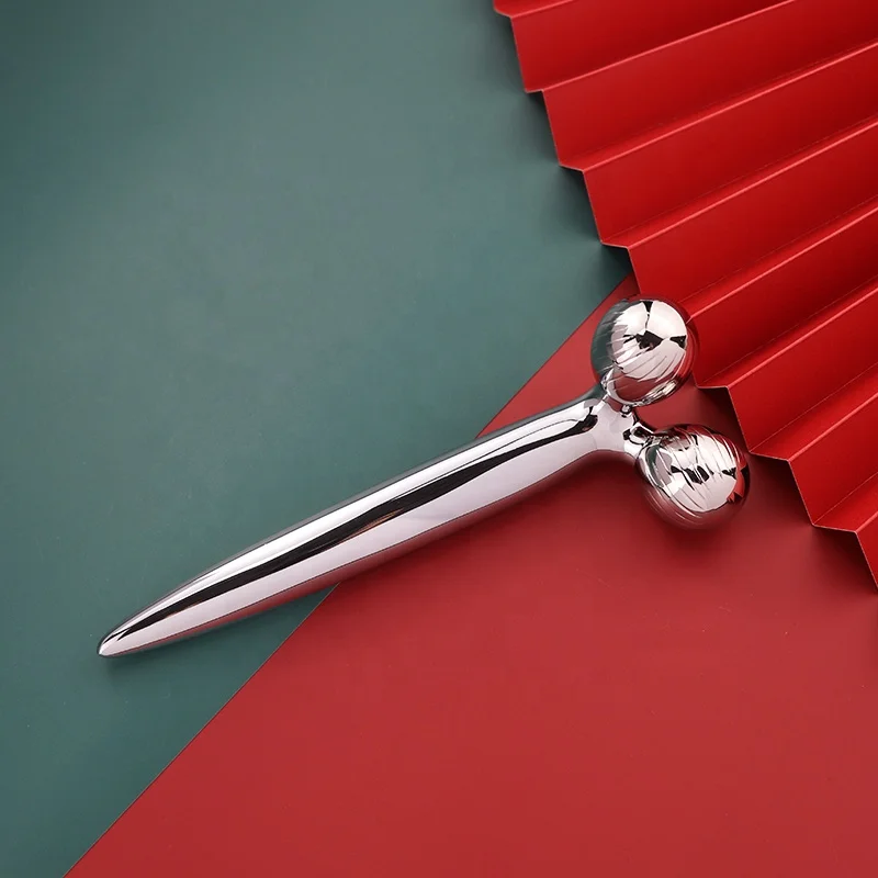 Beauty Tool Body Skin Lifting Thin Stainless Steel cooling balls Massager 3D V Face Ice Roller Facial Massage Machine