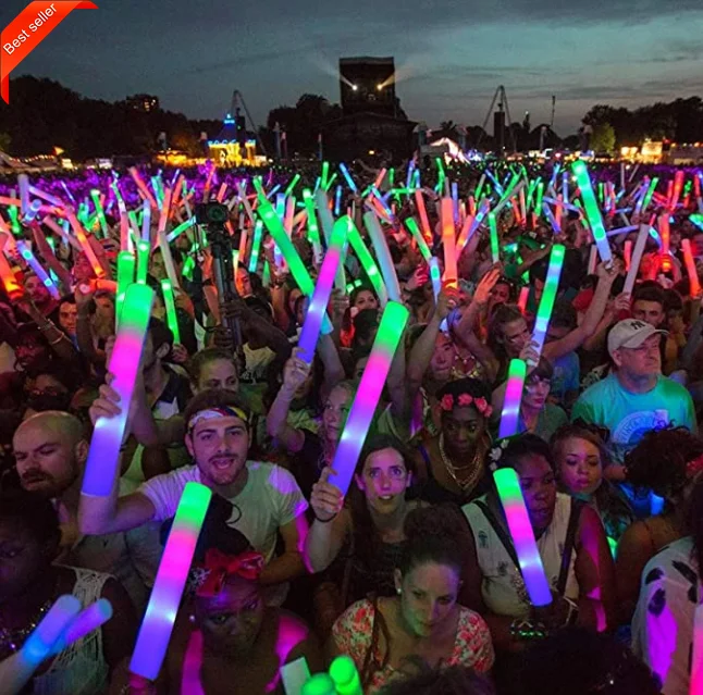 Hot Selling LED Glow Light Sticks Wands Neon Light Up Foam Batons Tubes Party Supplies