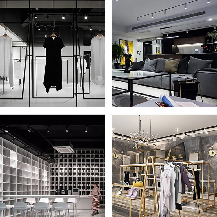 ALLWAY Adjustable Color Changing Ceiling Dimmable Spot Lighting Surface Mounted Shop Led Track Light