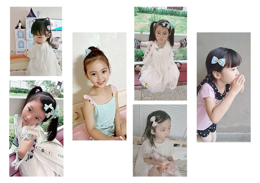 
Children cute hair accessories sets for girls hairband set princess lovely hairpin combination birthday gift box 