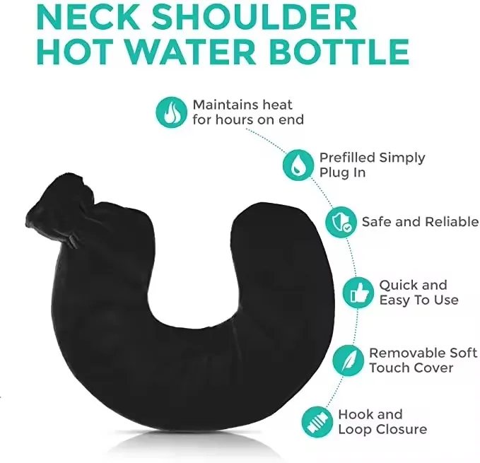 custom  neck hot water bottle 2 Liter BS 1l 2l hot water bottle with plush cover