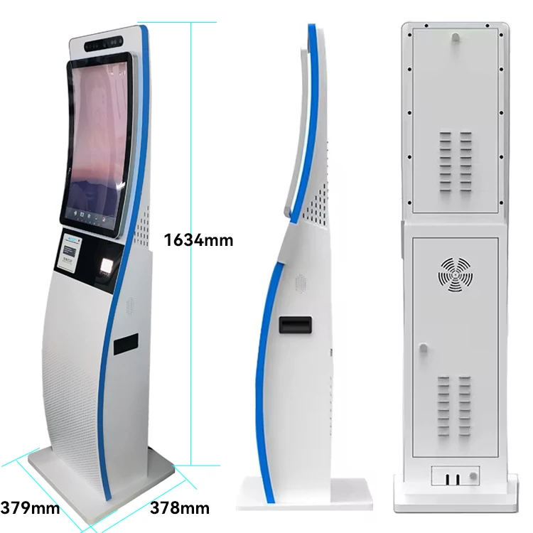 self ordering kiosk terminal in restaurant table stand ordering kiosk reading qr code android kiosk tablet