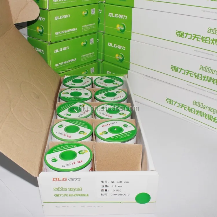 QLG  Flux Cored Rosin Lead Free Sn0.3Ag0.7Cu 1kg Solder Wire for LED PCB welding soldering