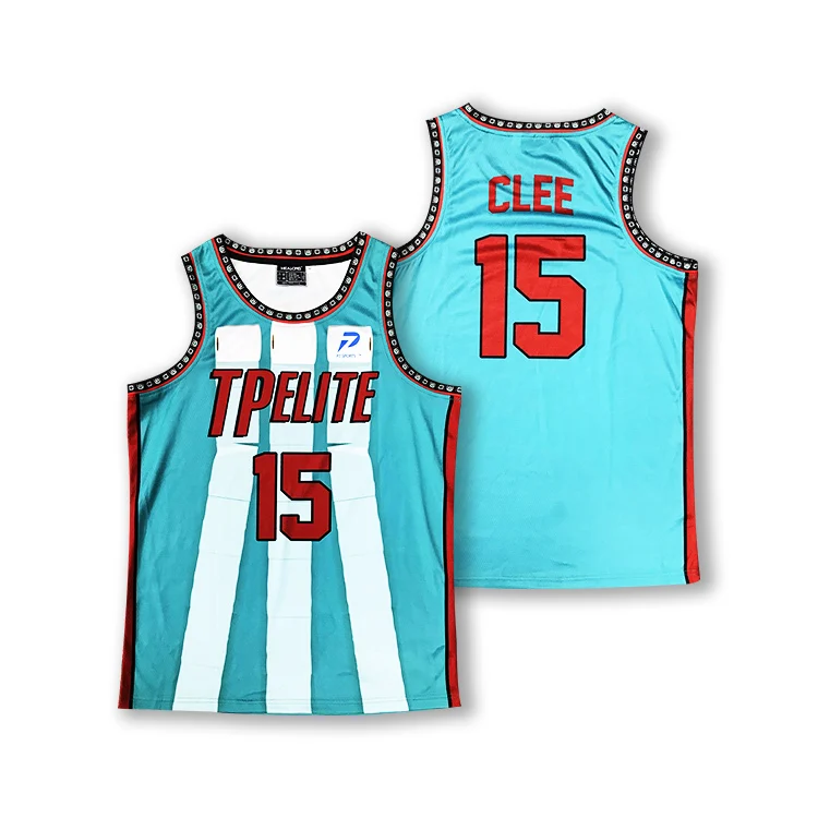 Custom Basketball Jersey Blue Color Design Your Own Sublimation Basketball Jersey