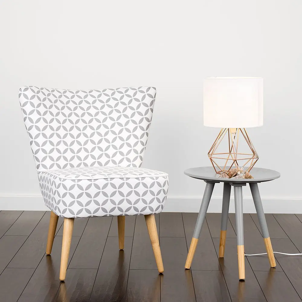 Home Decor Fabric Lamp Shade Black Wrought Iron Table Lamp