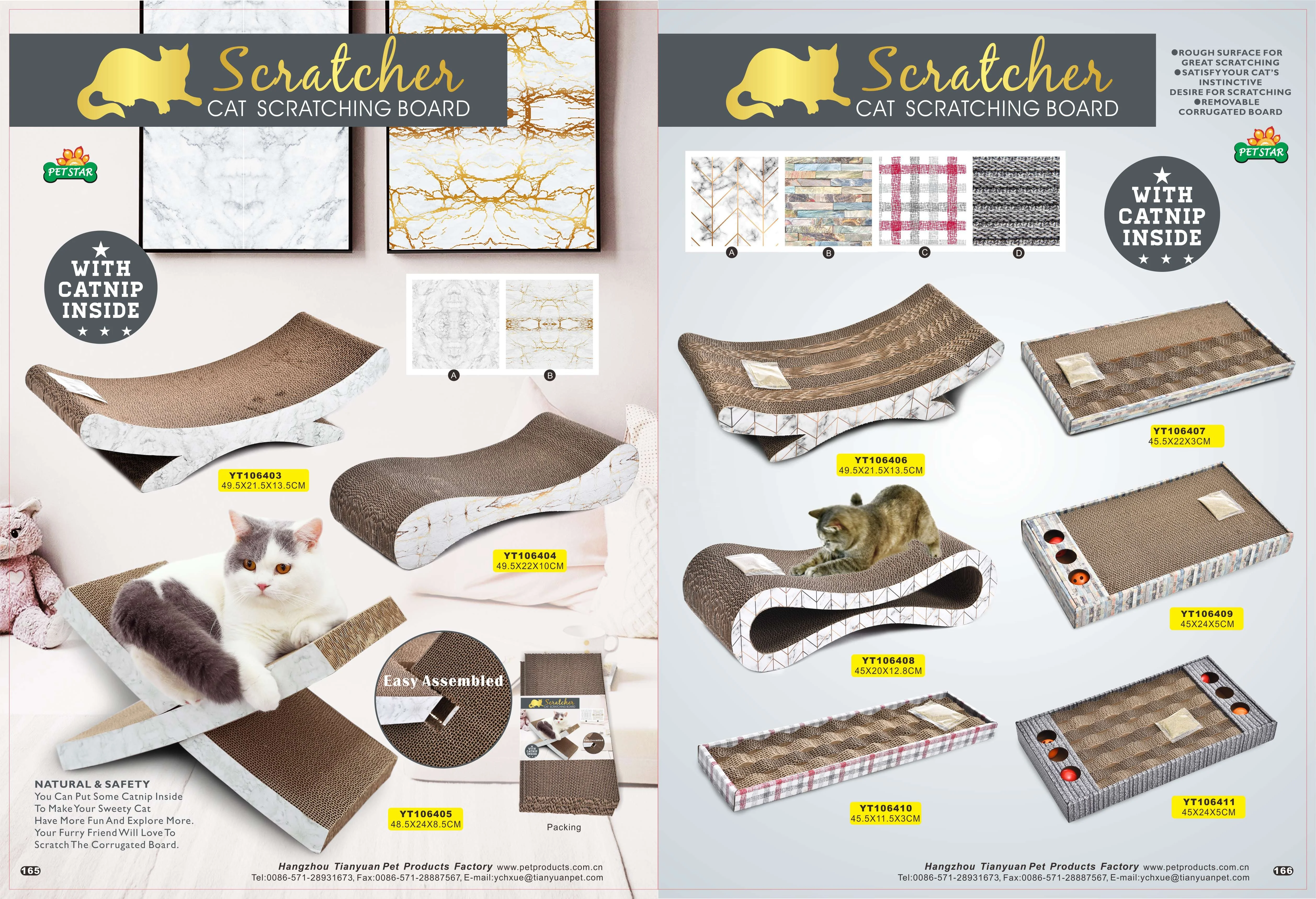 High Quality Cheap Corrugated Cat Scratcher Built-In Catnip Cardboard Toy Cat Scratch Board