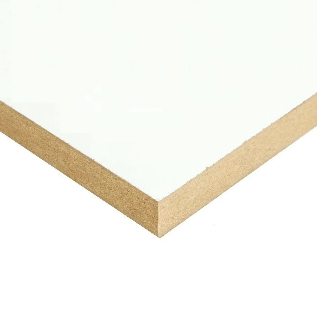 China Factory price sales 3mm 4mm 5mm 9mm 12mm 15mm 18mm 25mm melamine laminated faced MDF  fiberboard
